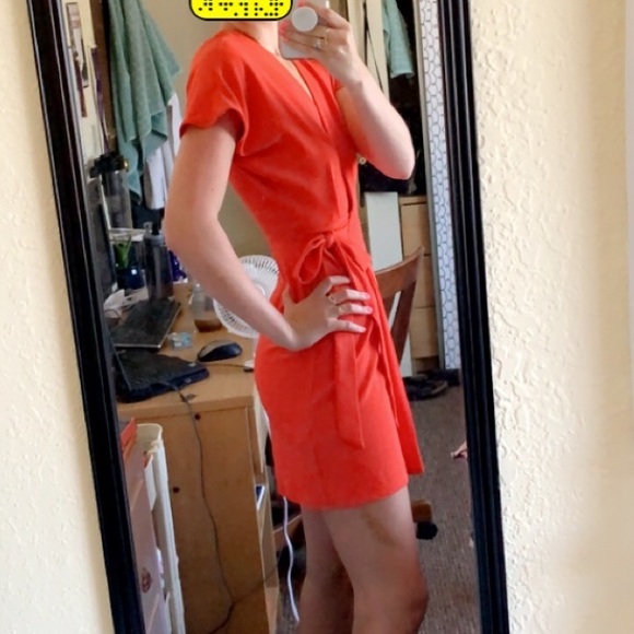 TOPSHOP Mini Wrap Dress - Picture 2 of 4